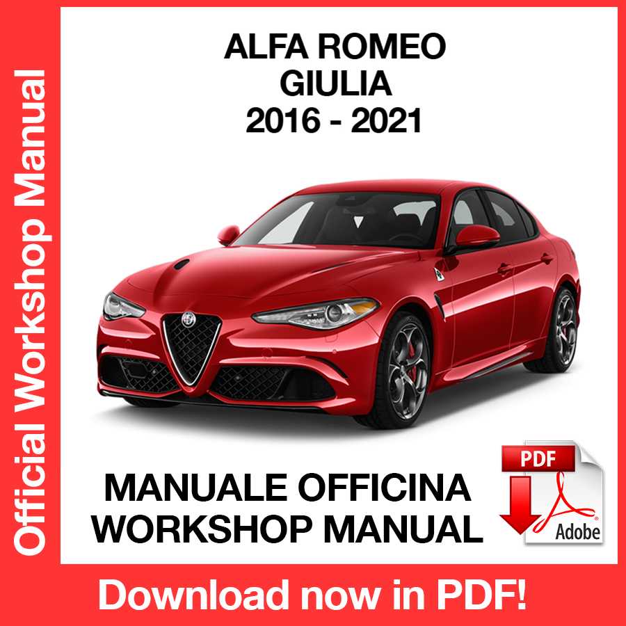 Manuale Officina Alfa Romeo GIULIA Quadrifoglio (2016-2021) (ITA)
