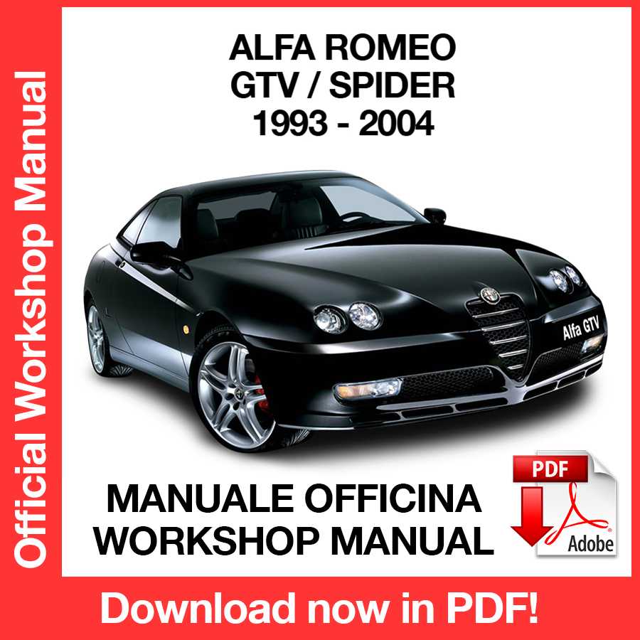 Manuale Officina Alfa Romeo GTV - Spider (1993-2004) (EN)