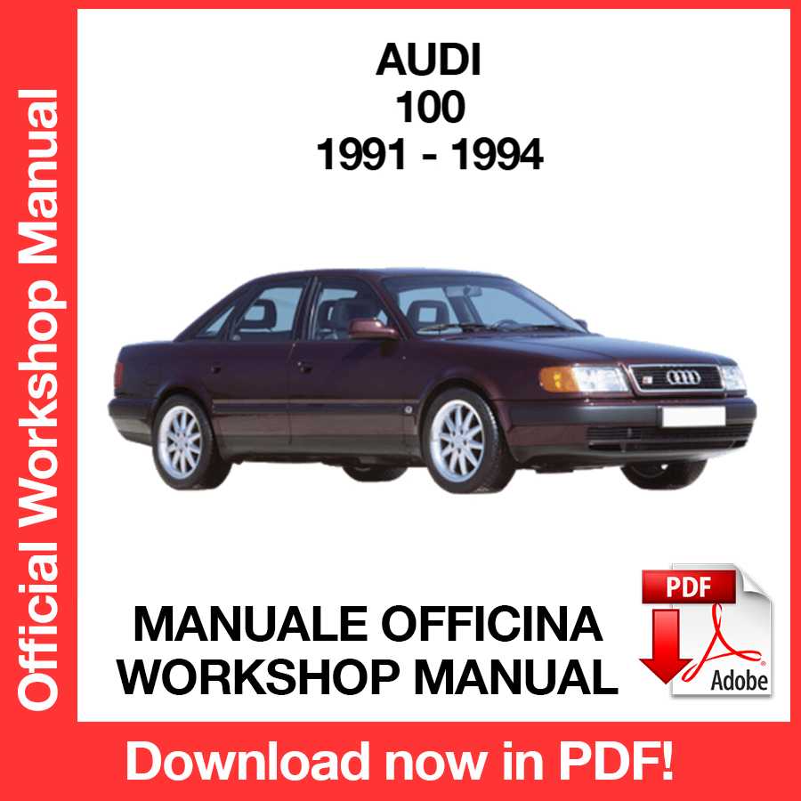 Manuale Officina Audi 100 (1991-1994) (EN)