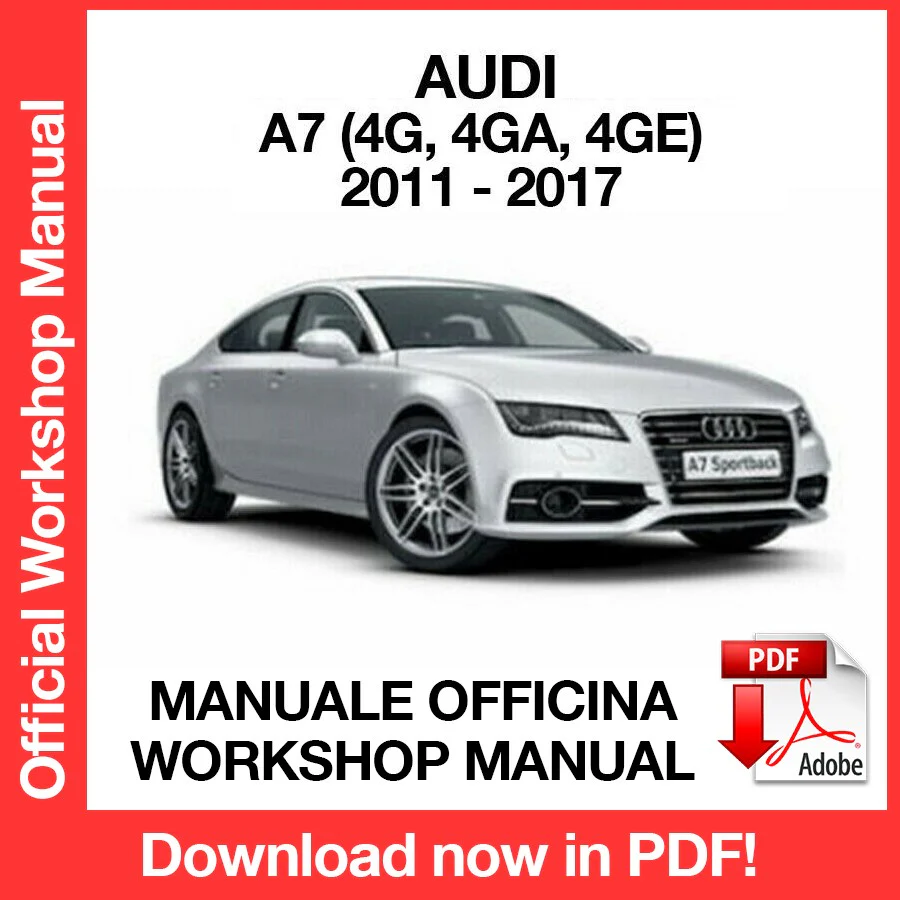 MANUALE OFFICINA AUDI A7 (2011-2017) (EN)