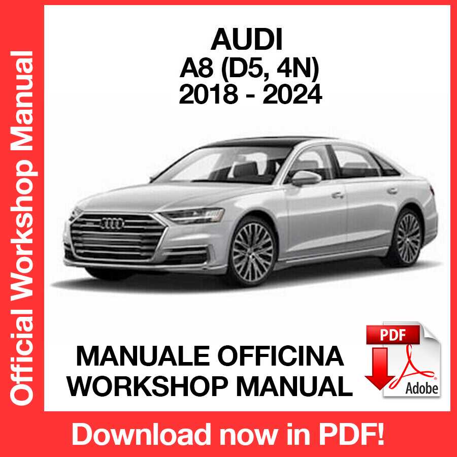 MANUALE OFFICINA AUDI A8 (2018-2024) (EN)