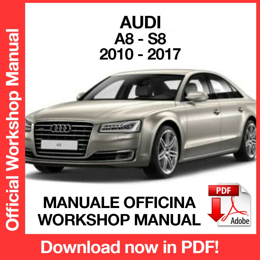 MANUALE OFFICINA AUDI A8 S8 (2010-2017) (EN)