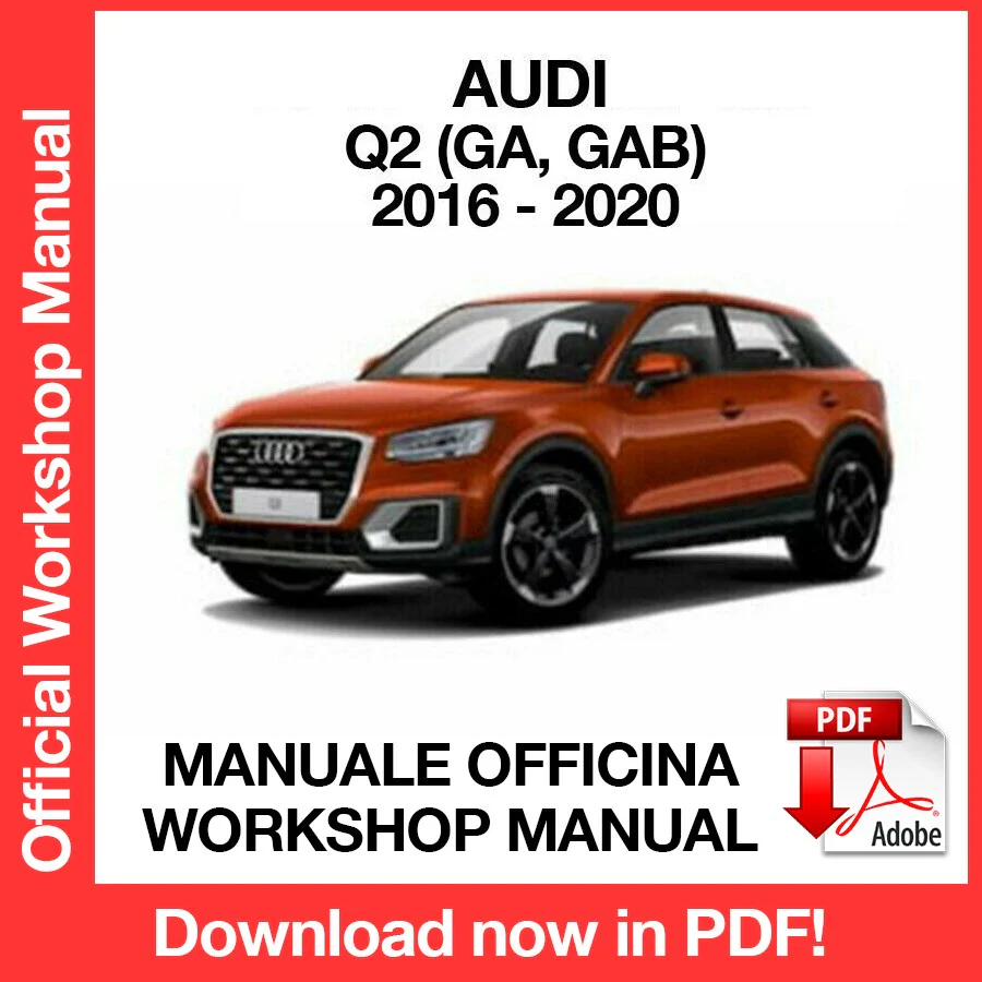 MANUALE OFFICINA AUDI Q2 (2016-2020) (EN)