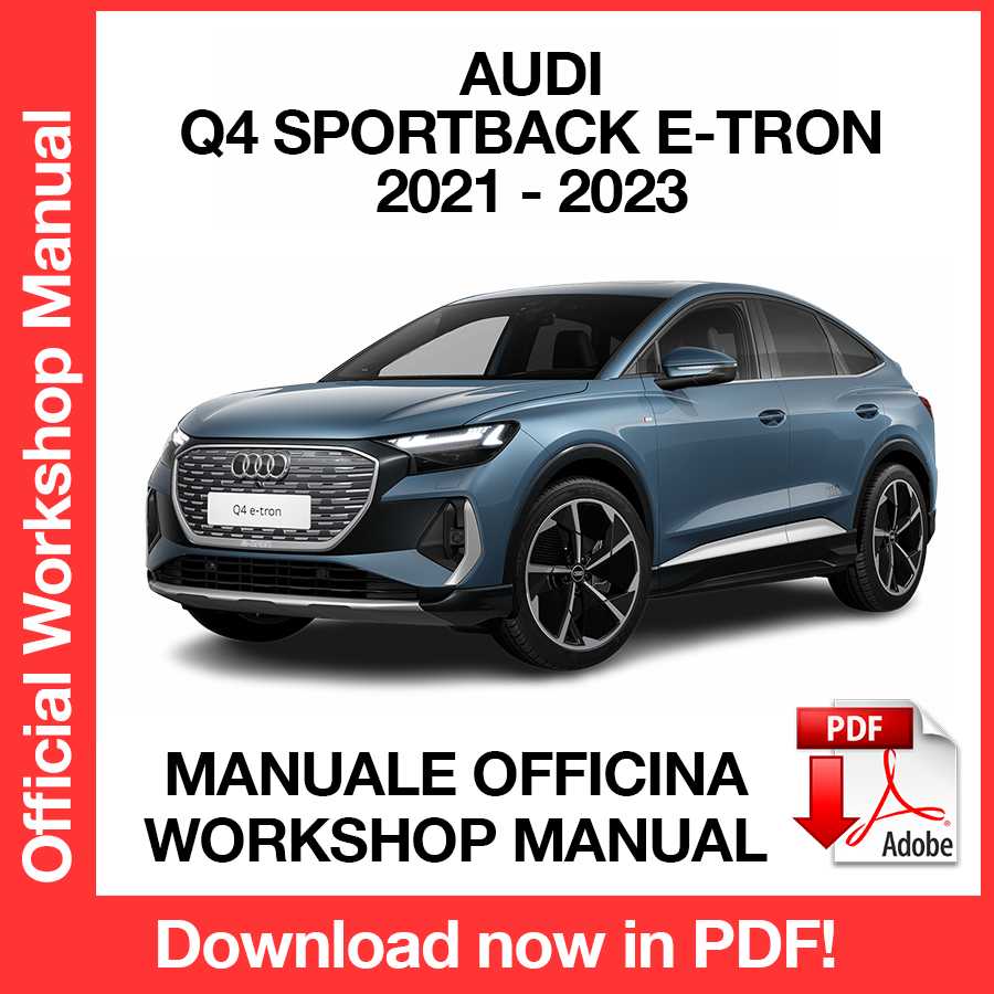 Manuale Officina Audi Q4 Sportback e-tron (2021-2023) (EN)