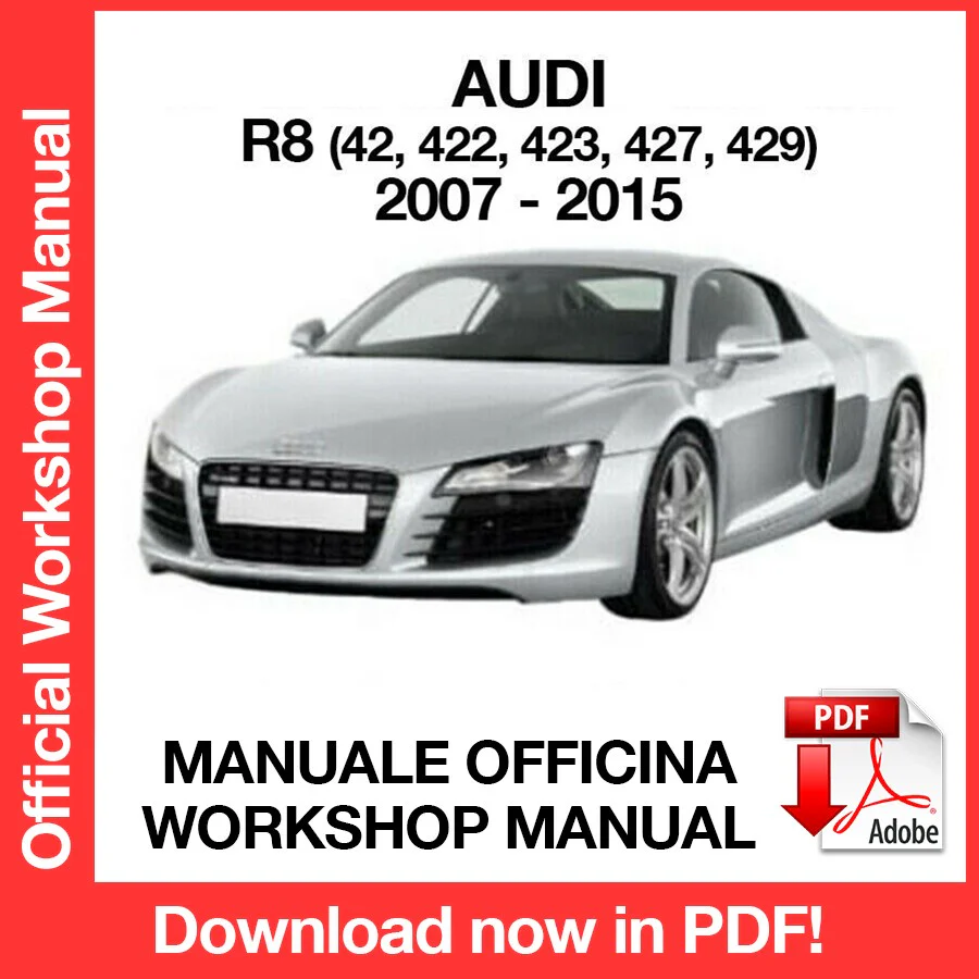 MANUALE OFFICINA AUDI R8 (2007-2015) (EN)