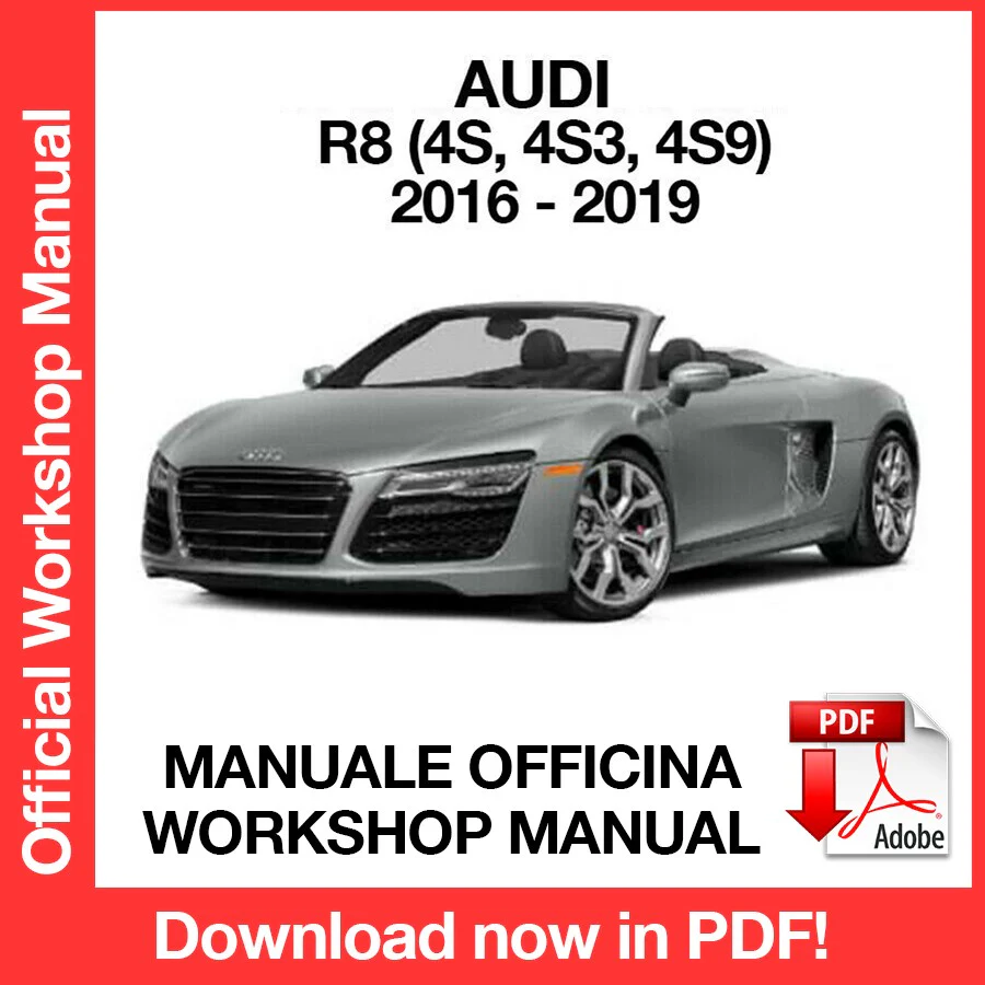MANUALE OFFICINA AUDI R8 (2016-2019) (EN)