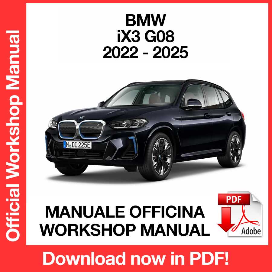 Manuale Officina BMW iX3 G08 (2022-2025) (EN)