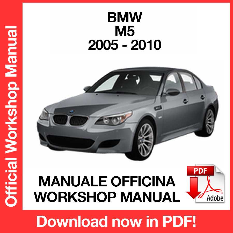 Manuale Officina BMW M5 E60 E61 (2005-2010) (EN)