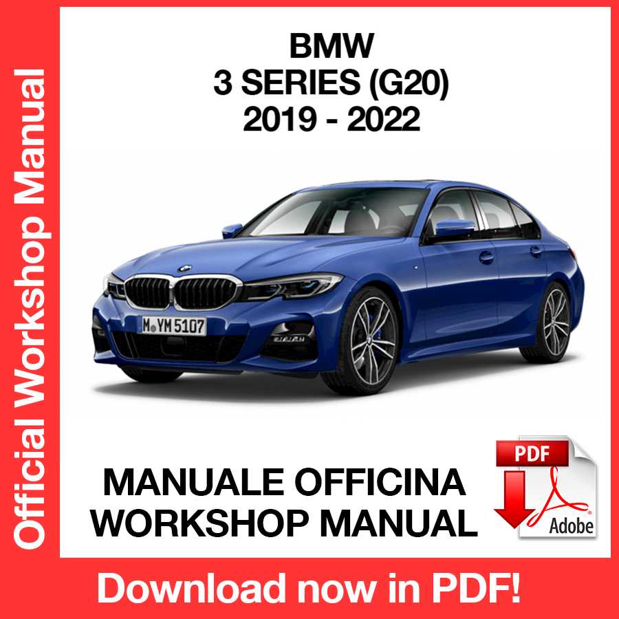 Manuale Officina BMW Serie 3 G20 (2019-2022) (EN)