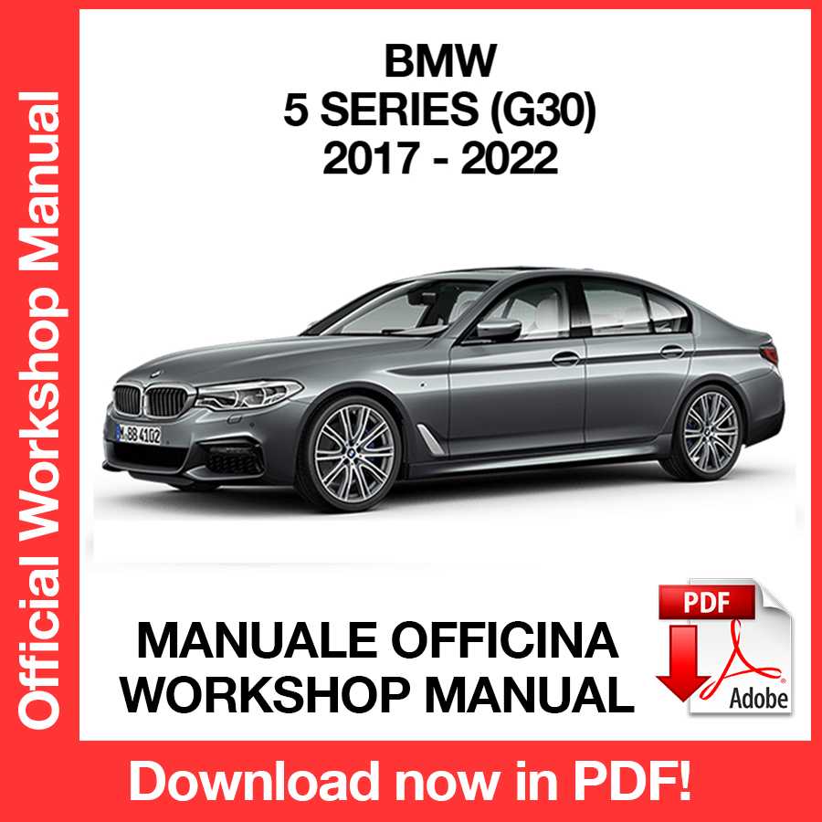 Manuale Officina BMW Serie 5 G30 (2017-2022) (EN)