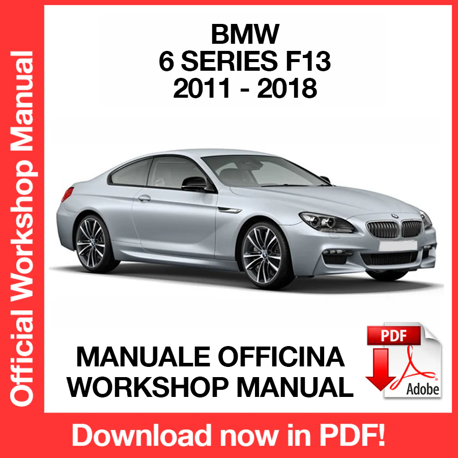 Manuale Officina BMW Serie 6 Coupe F13 (2011-2018) (EN)
