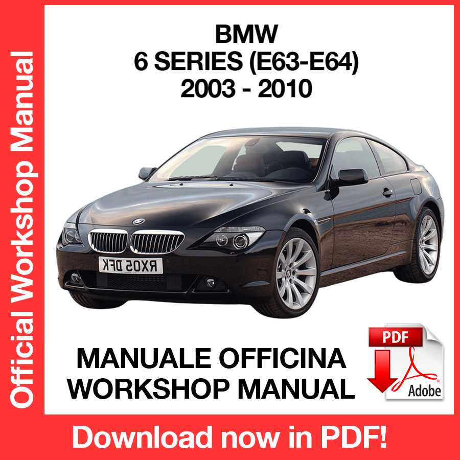 Manuale Officina BMW Serie 6 E63 E64 (2003-2010) (EN)