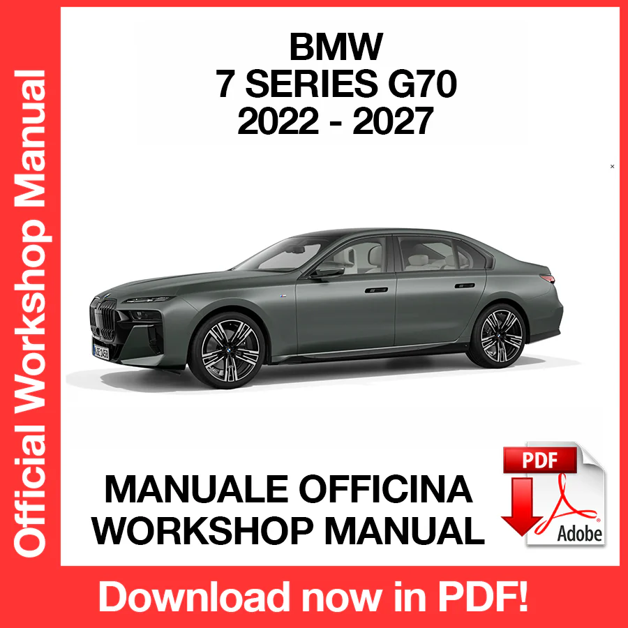 Manuale Officina BMW Serie 7 G70 (2022-2027) (EN)