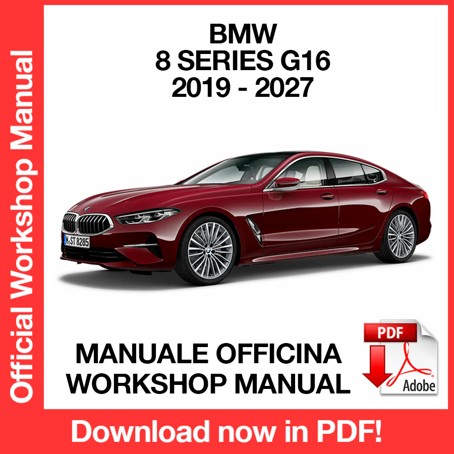 Manuale Officina BMW Serie 8 Gran Coupe G16 (2019-2027) (EN)