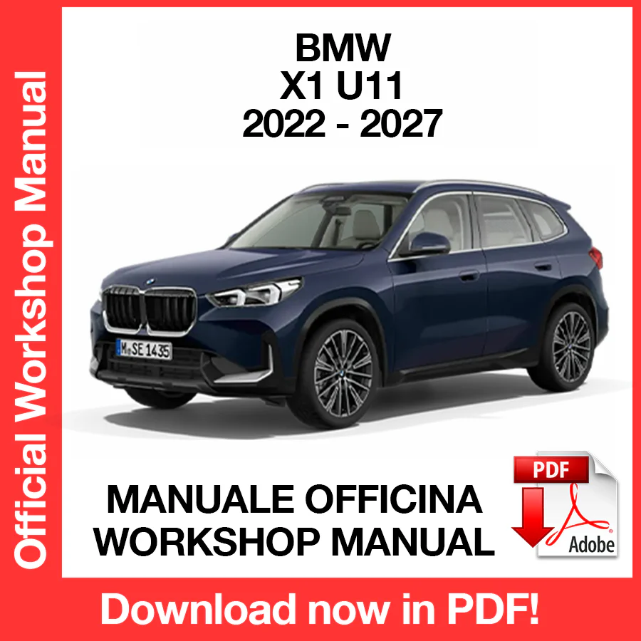Manuale Officina BMW X1 U11 (2022-2027) (EN)