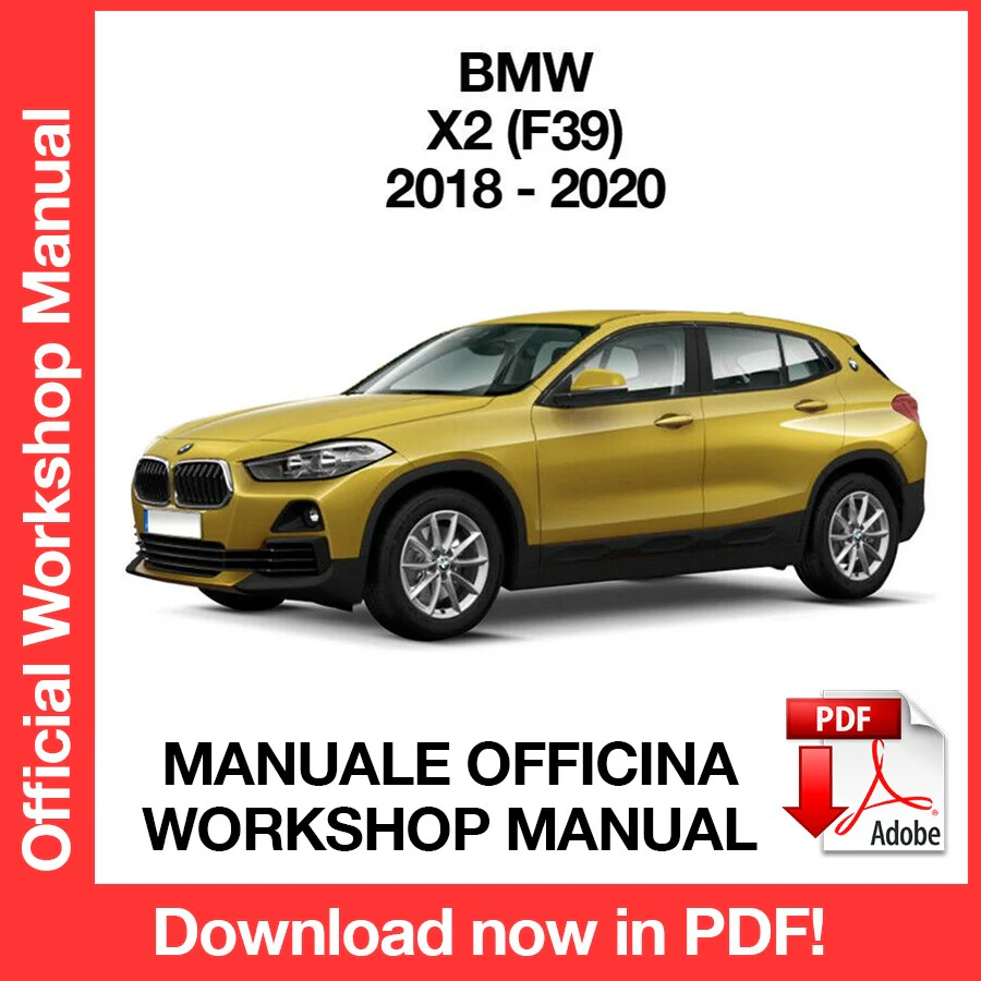 MANUALE OFFICINA BMW X2 F39 (2018-2020) (EN)