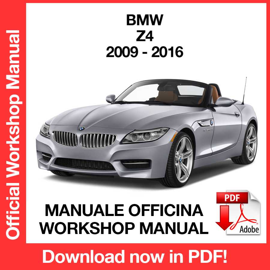 Manuale Officina BMW Z4 E89 (2009-2016) (EN)