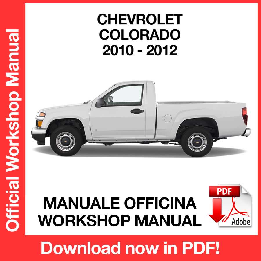 Manuale Officina Chevrolet Colorado (2010-2012) (EN)