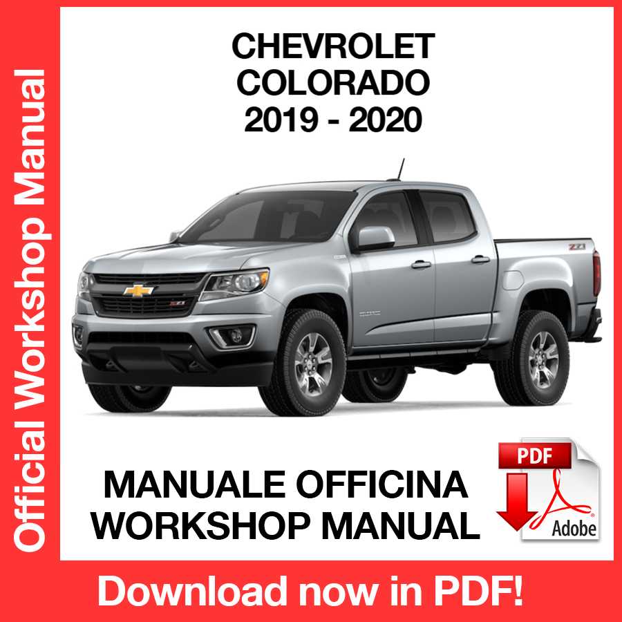 Manuale Officina Chevrolet Colorado (2019-2020) (EN)