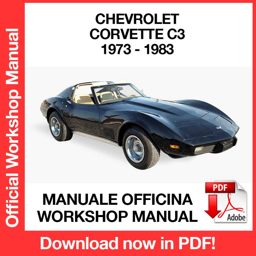 Manuale Officina Chevrolet Corvette C3 (1967-1983) (EN)