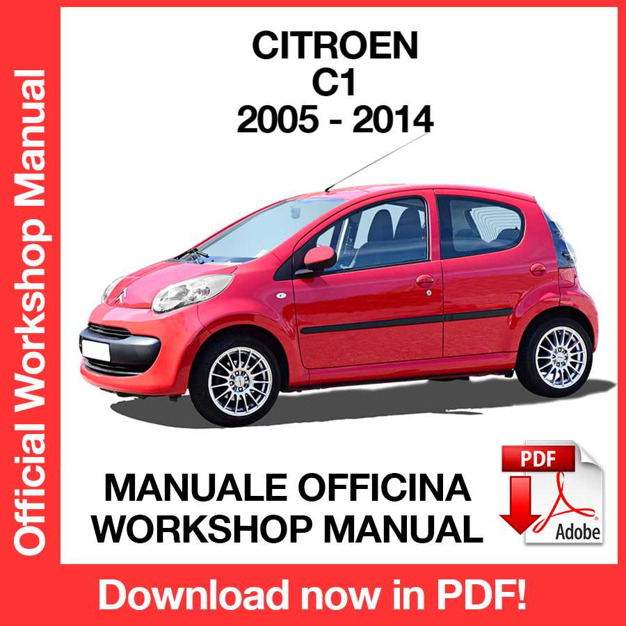 Manuale Officina Citroen C1 (2005-2014) (EN)