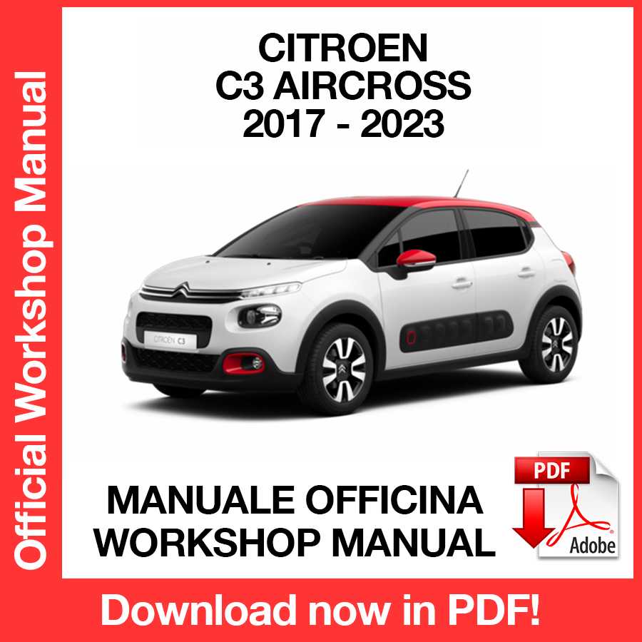 Manuale Officina Citroen C3 Aircross (2017-2023) (ITA)