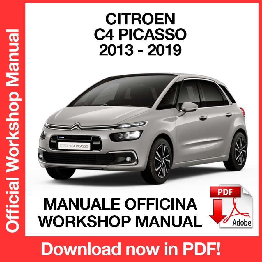 Manuale Officina Citroen C4 Picasso (2013-2019) (EN)