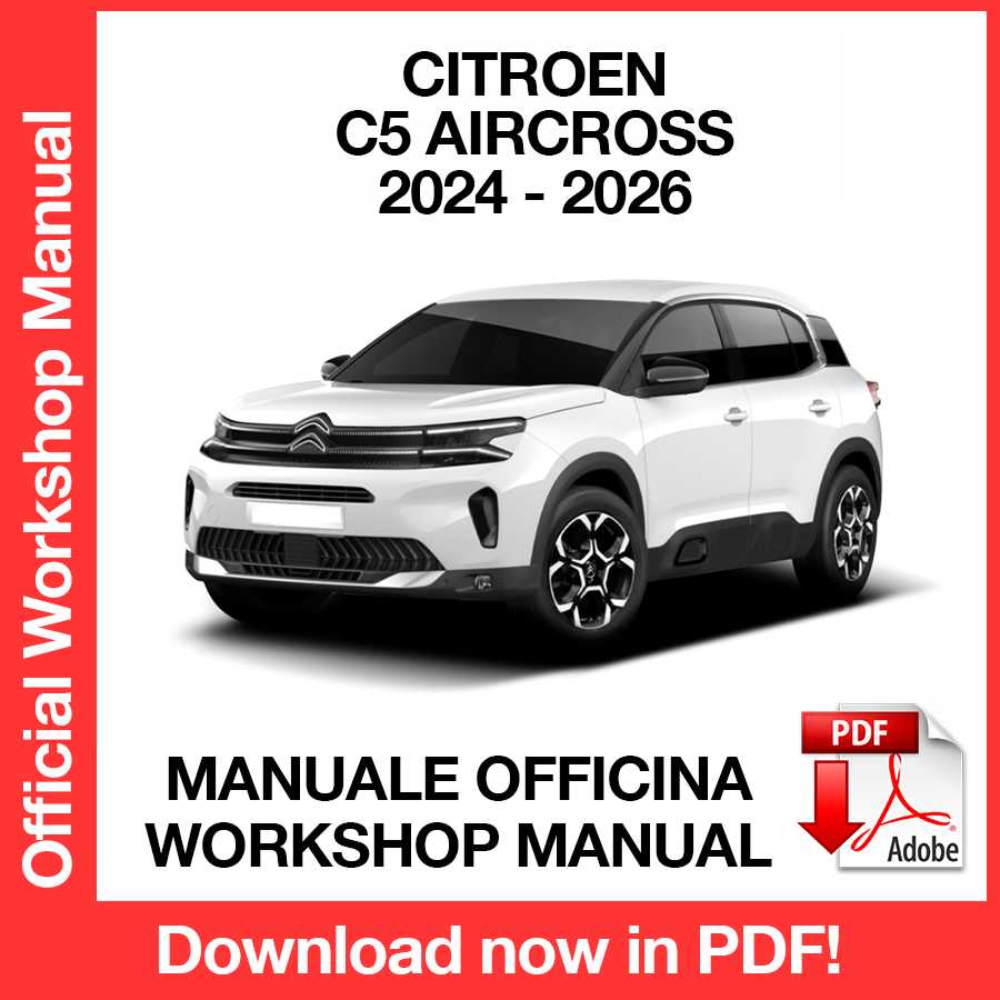 Manuale Officina Citroen C5 Aircross (2024-2026) (ITA)