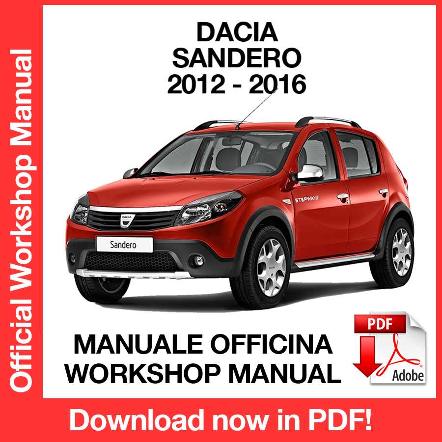 Manuale Officina Dacia Sandero (2012-2016) (EN)