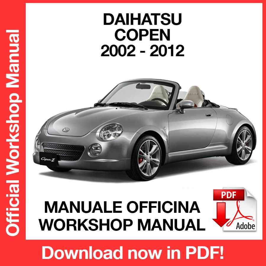 Manuale Officina Daihatsu Copen (2002-2012) (EN)