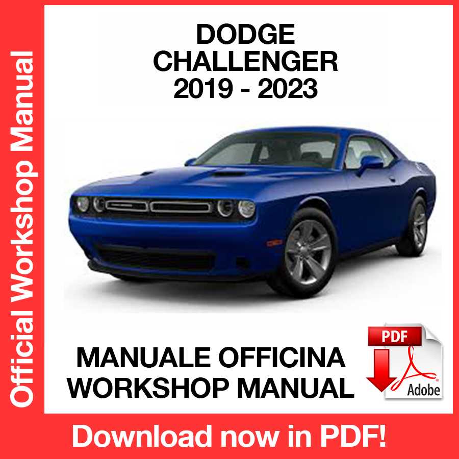 Manuale Officina Dodge Challenger (2019-2023) (EN)