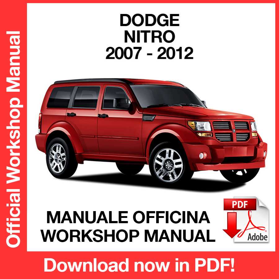 Manuale Officina Dodge Nitro (2007-2013) (EN)