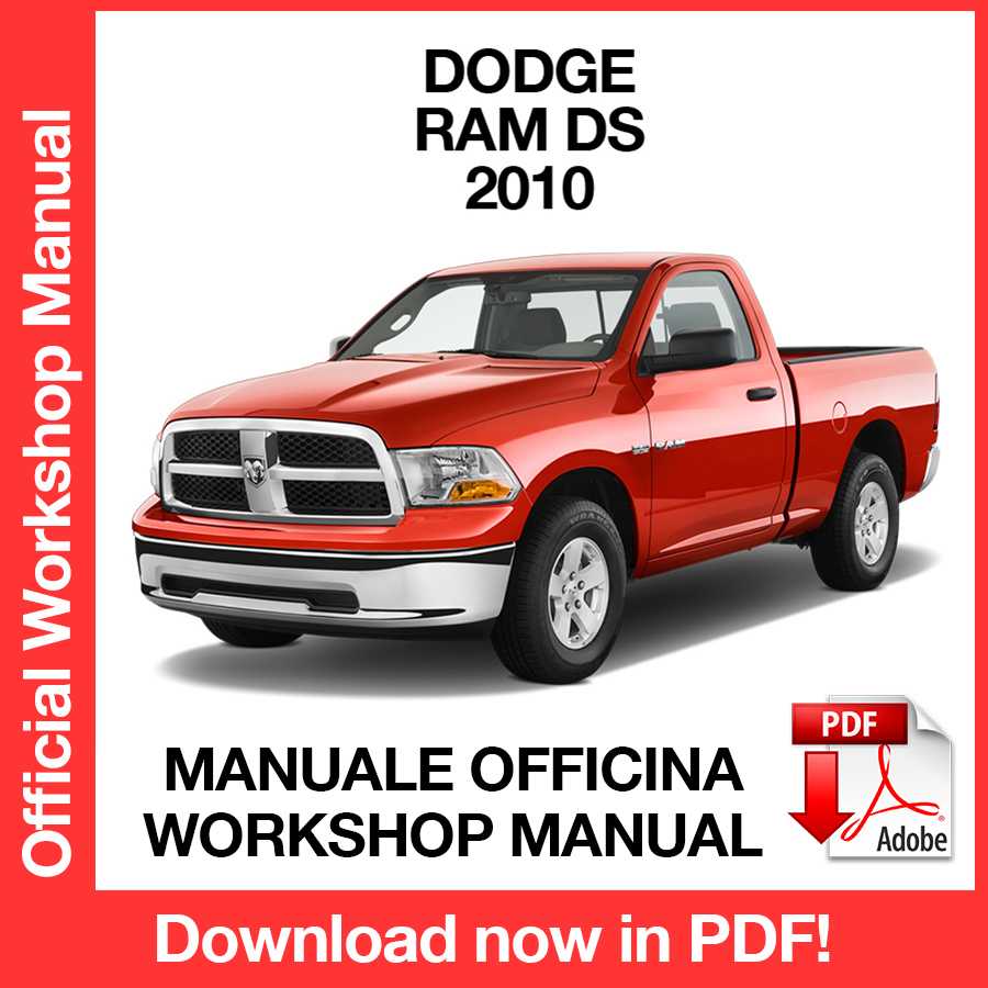 Manuale Officina Dodge Ram 1500 2500 DS (2010) (EN)