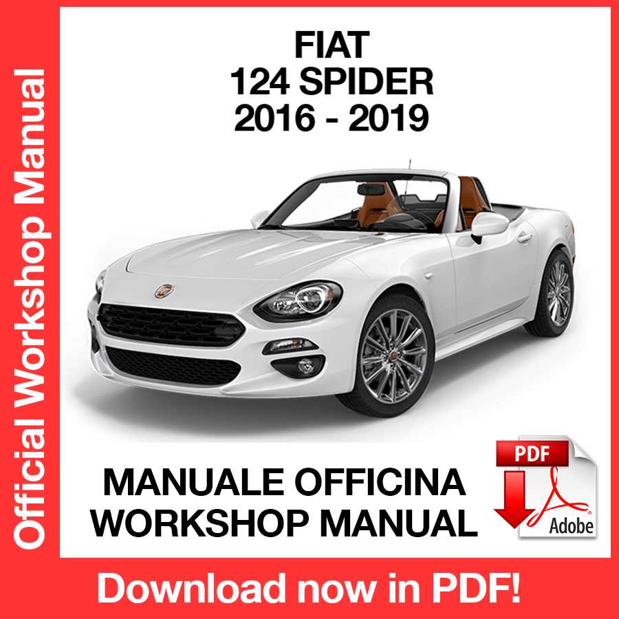 Manuale Officina Fiat 124 Spider (2016-2019) (ITA)