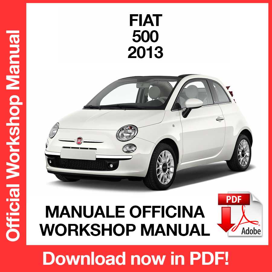 Manuale Officina Fiat 500 (2013) (EN)