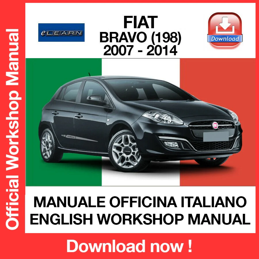 MANUALE OFFICINA FIAT BRAVO 198 (2007-2014) (ITA) (EN) eLEARN