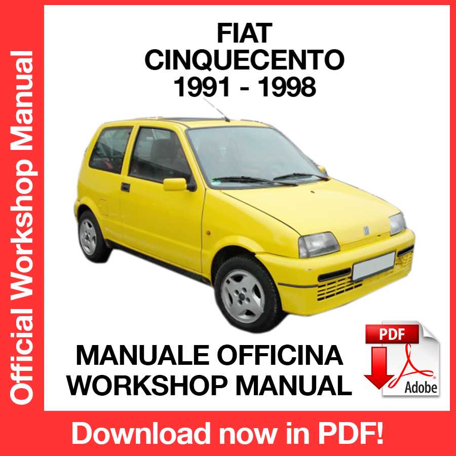 Manuale Officina Fiat Cinquecento (1991-1998) (ITA)