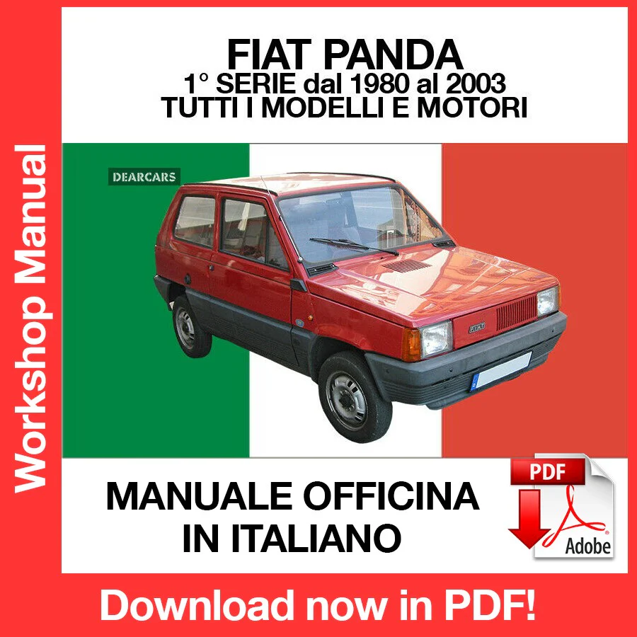 MANUALE OFFICINA FIAT PANDA 1 (1980-2003) (ITA)