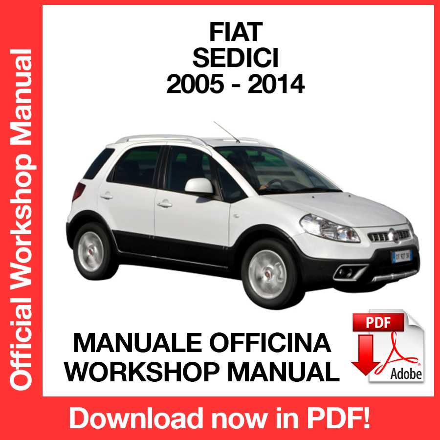 Manuale Officina Fiat Sedici (2005-2014) (EN)