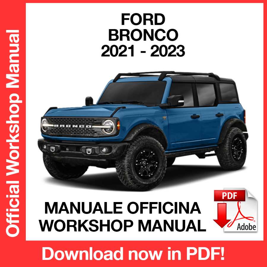 Manuale Officina Ford Bronco (2021-2023) (EN)