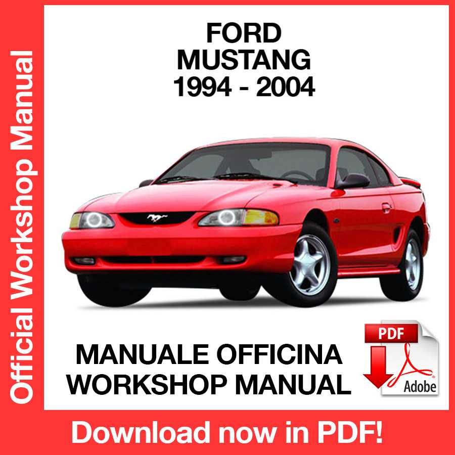 Manuale Officina Ford Mustang 4 (1994-2004) (EN)