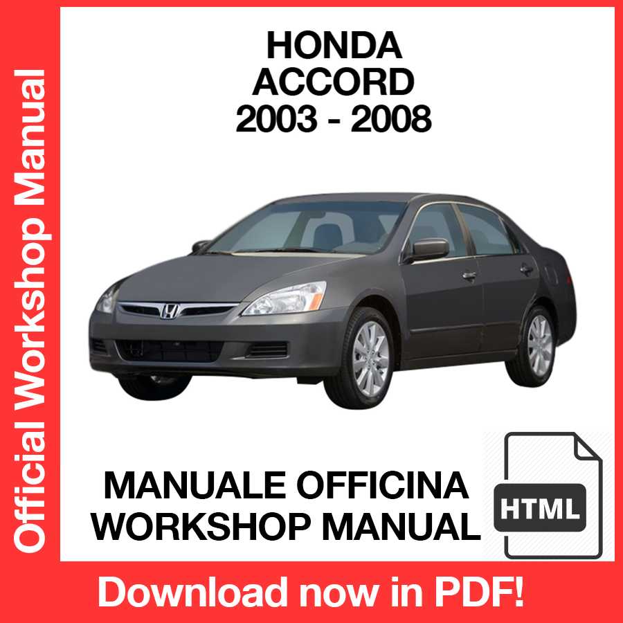 Manuale Officina Honda Accord (2003-2008) (EN)
