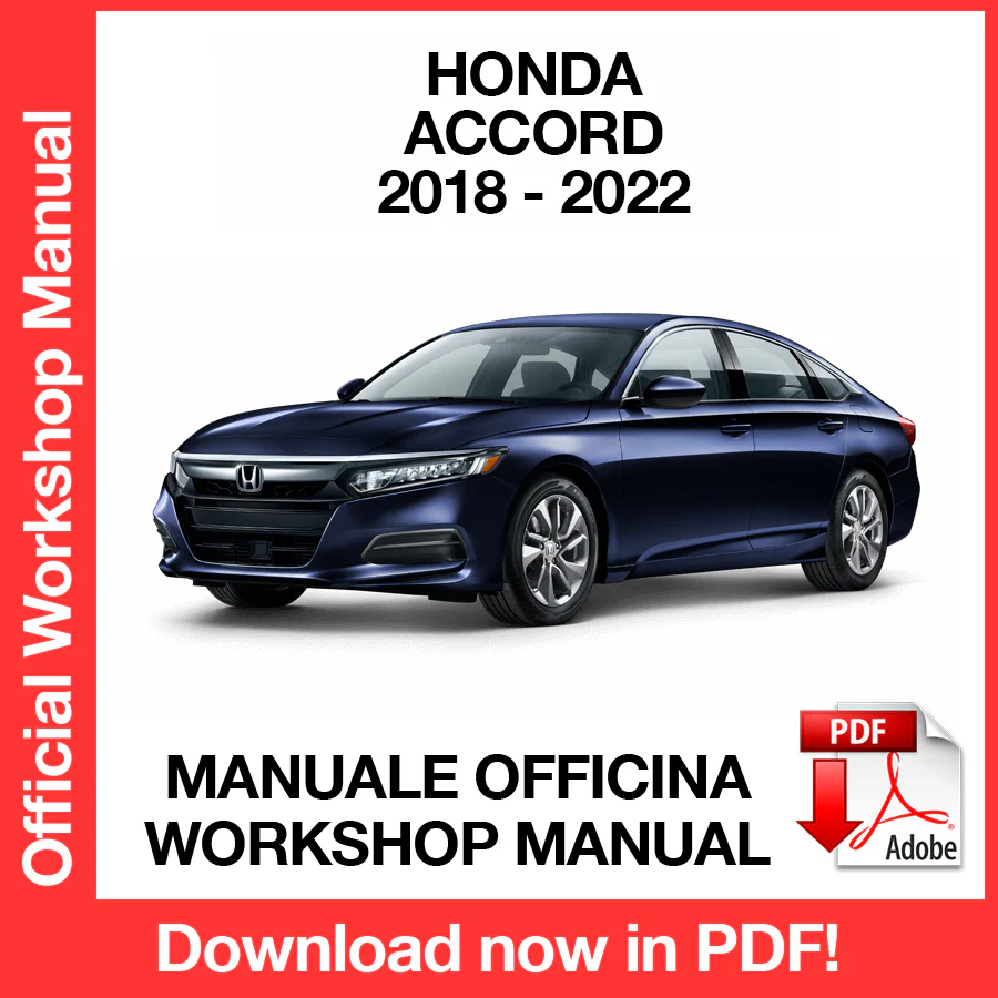 Manuale Officina Honda Accord (2018-2022) (EN)