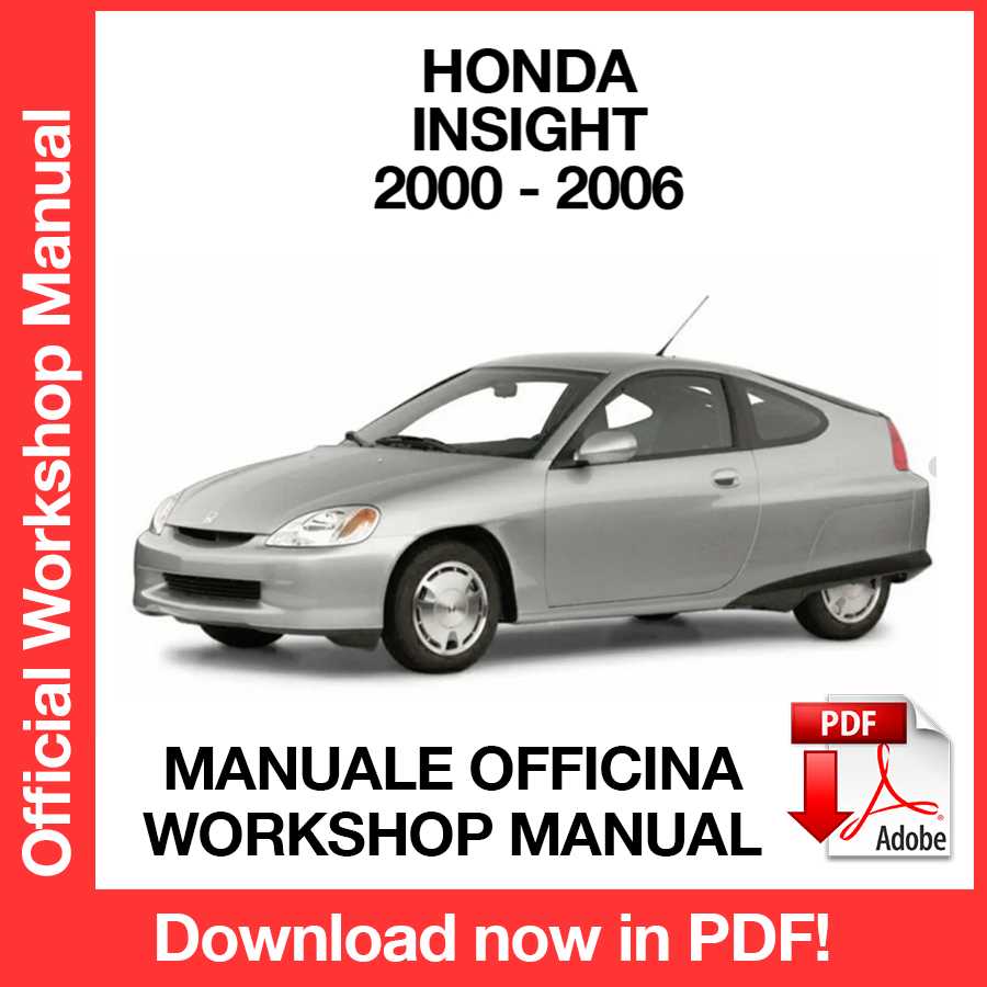 Manuale Officina Honda Insight (2000-2006) (EN)