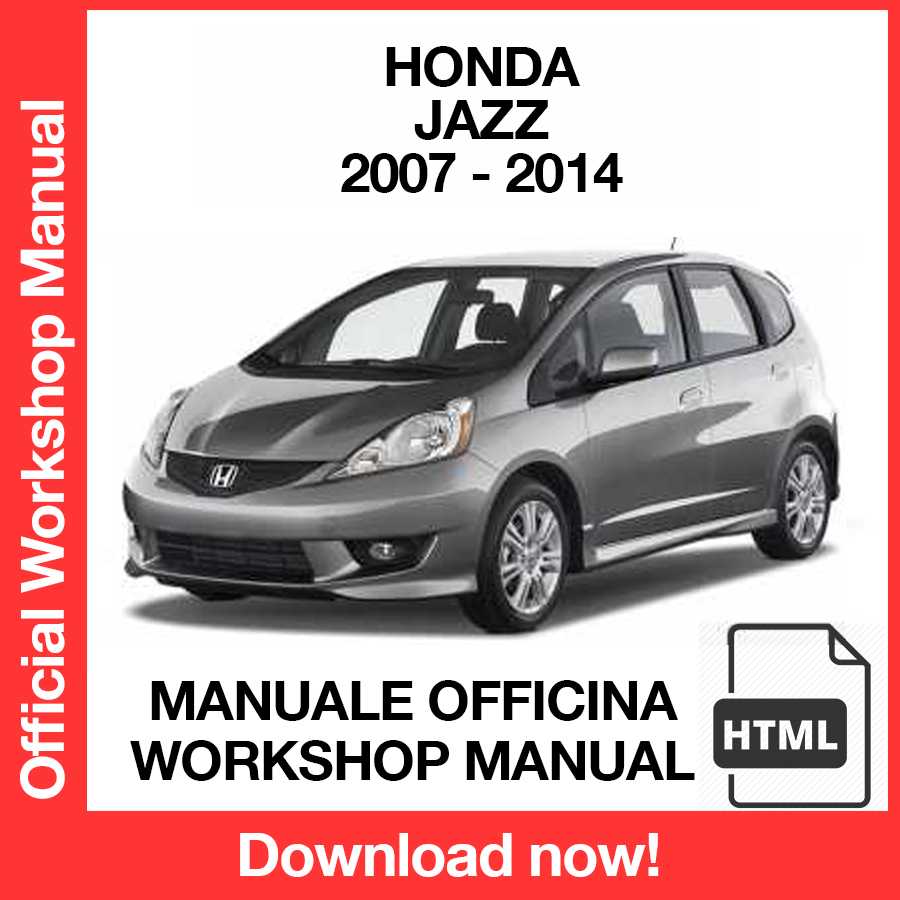 Manuale Officina Honda Jazz (2007-2014) (EN)