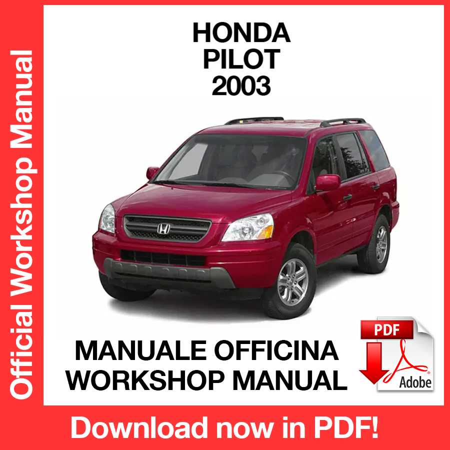 Manuale Officina Honda Pilot (2003) (EN)