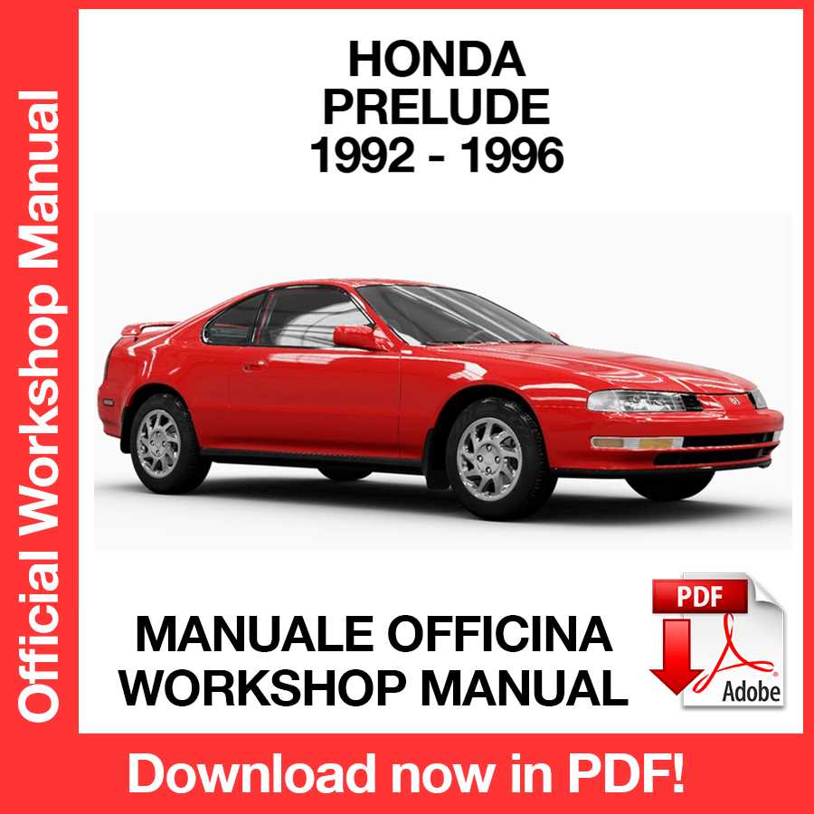 Manuale Officina Honda Prelude (1992-1996) (EN)