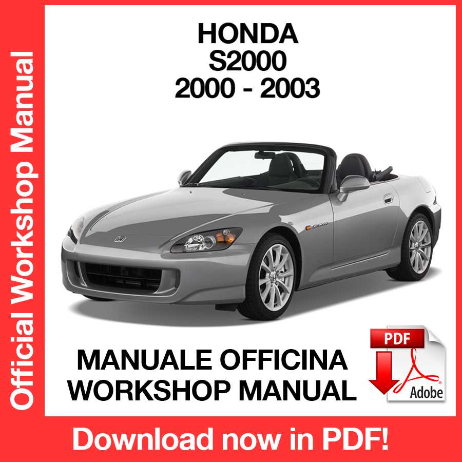 Manuale Officina Honda S2000 (2000-2003) (EN)