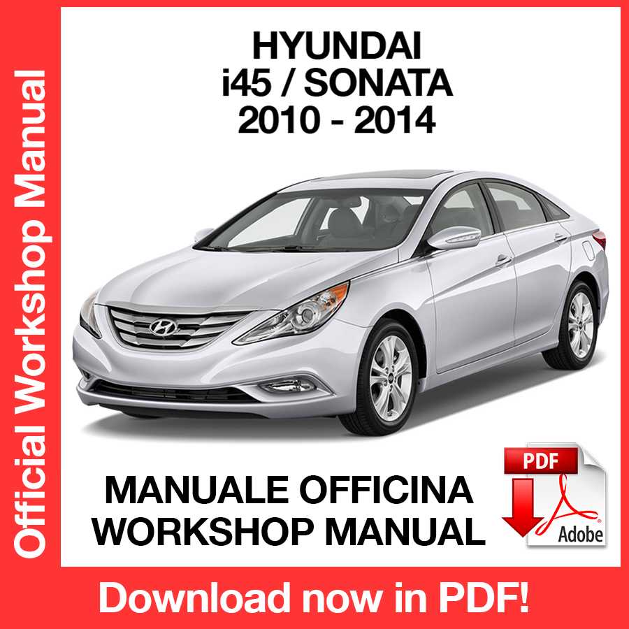 Manuale Officina Hyundai i45 Sonata (2010-2014) (EN)