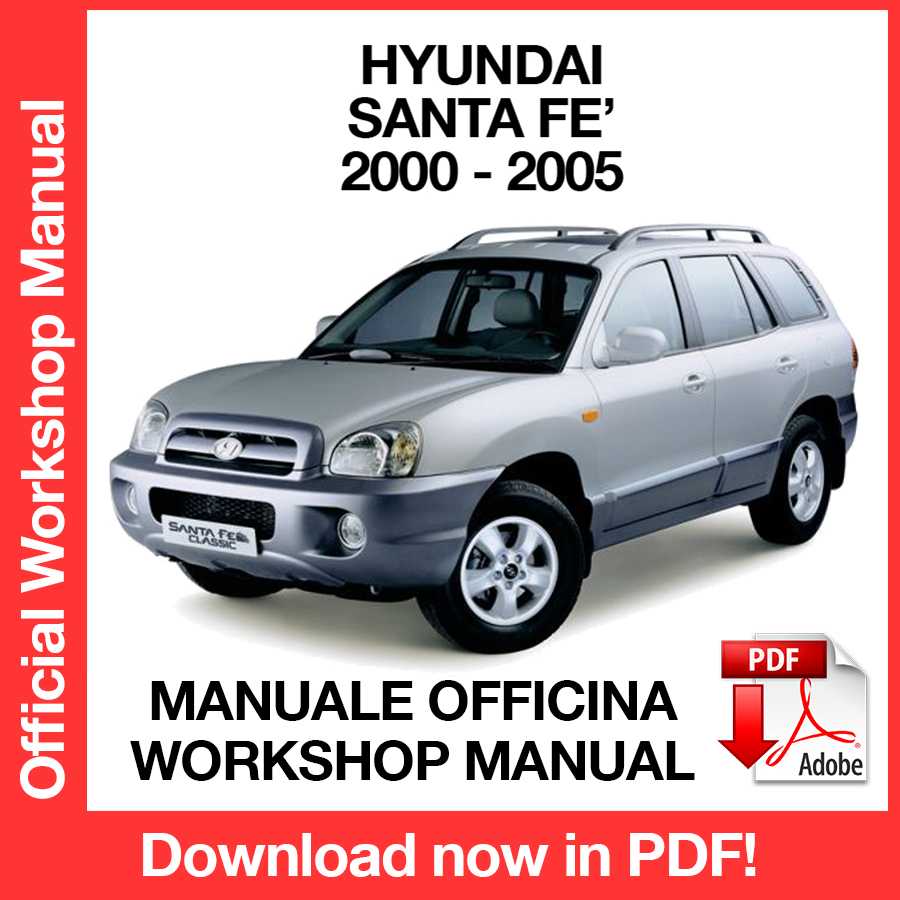 Manuale Officina Hyundai Santa Fe (2000-2005) (EN)